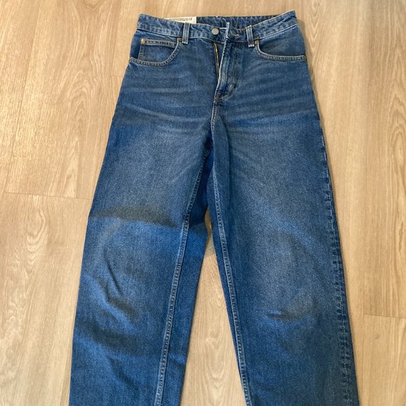90s Baggy Jeans by H&M Wide Leg Recycled Denim - Picture 2 of 5